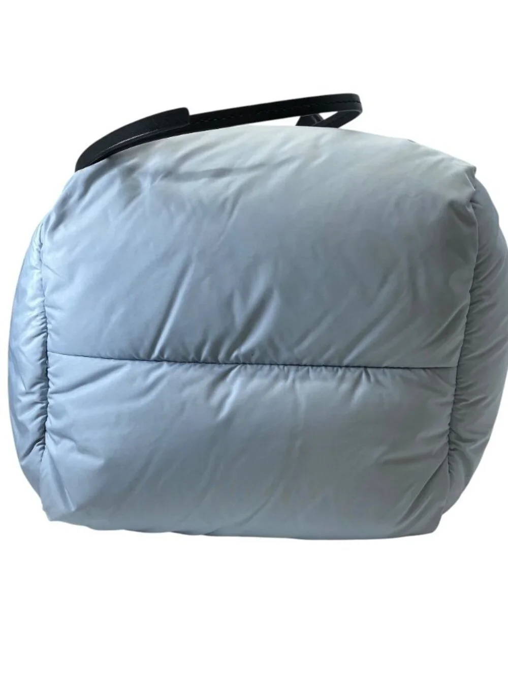 Moncler T Small Sander Tote Nylon Down Leather Feather Lightweight Force
